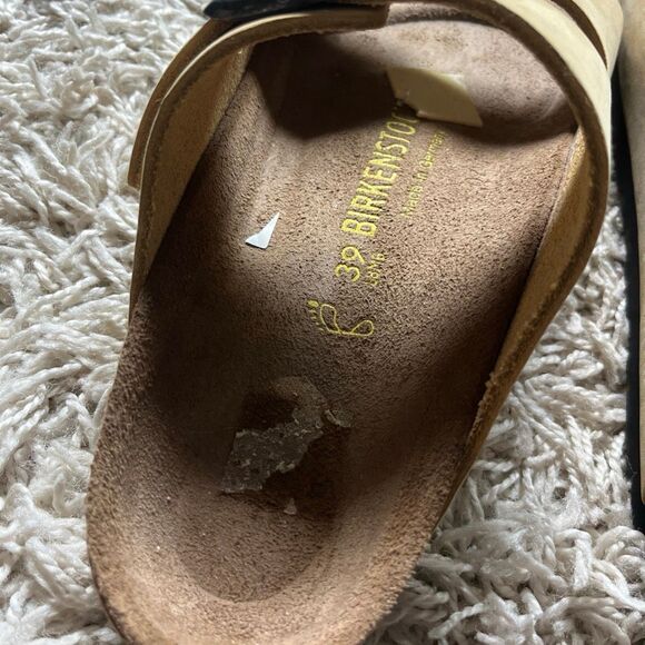 Birkenstock Arizona Big Buckle sandals Latte Cream color, made with Birko-Flor n - Picture 12 of 12